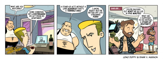 This Bruce-strip is based on true events
