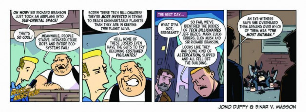 Bruce is not impressed by the billionaire space race