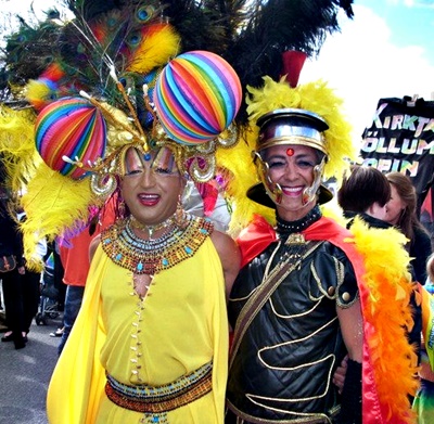 Beggi and Pacas have been known for making a colorful appearance at Reykjavík Pride.