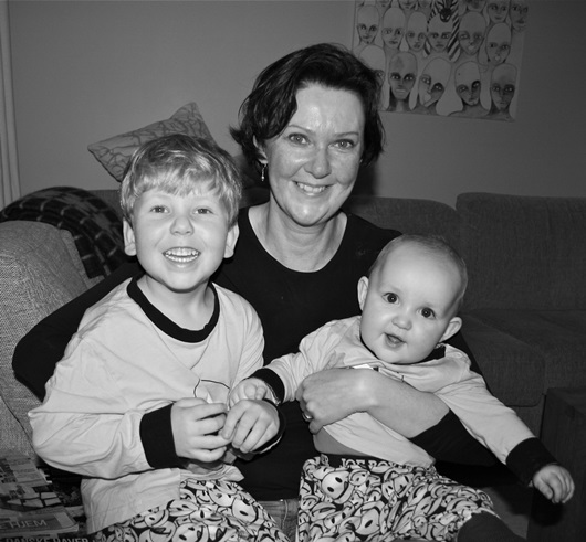 “The truth of the matter is, that once more we are faced with a blatant reluctance to secure the rights of same-sex couples, says Svava, here pictured with her and Hulda two sons.