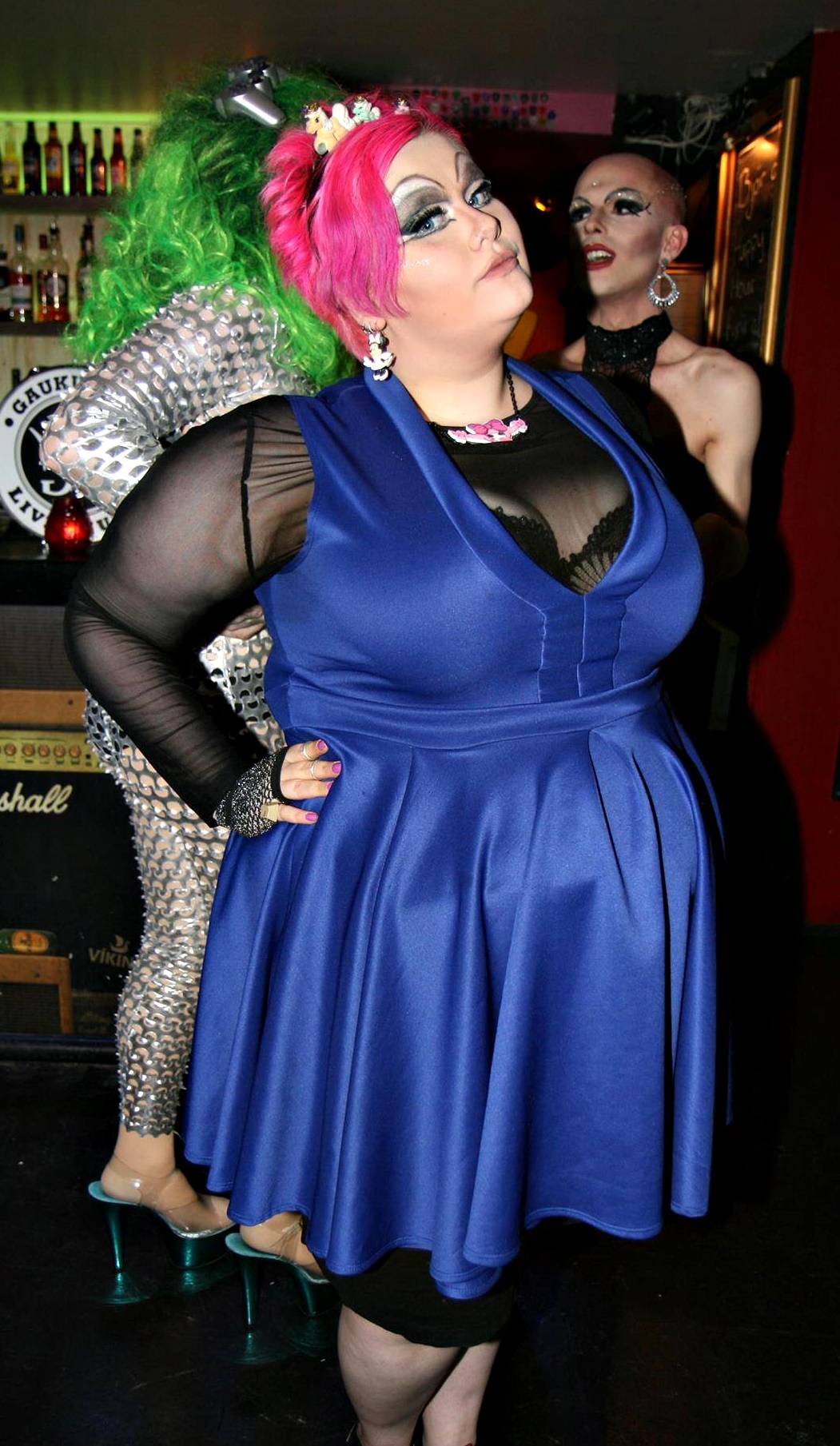 “Ursula is an exaggerated version of what I would have liked to be when I was younger,“ Ingunn says. “Cocky, a bit bitchy with huge amount of self confidence. She is very exaggerated, flaunting her breasts and legs and going all out.“